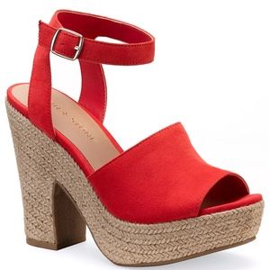 Block Heel Espadrille Sandals